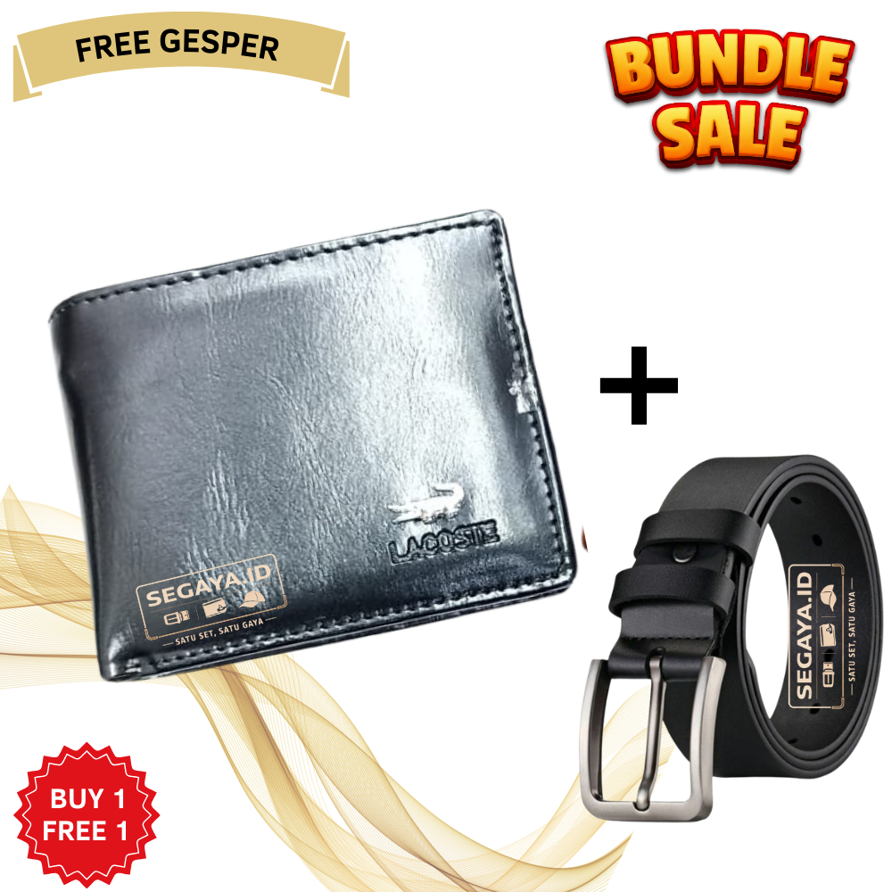 PROMO  Dompet Pria Kulit Asli dengan Jahitan Rapi Dompet Pria Kulit Lipat Premium GLOSSY LIST + Free
