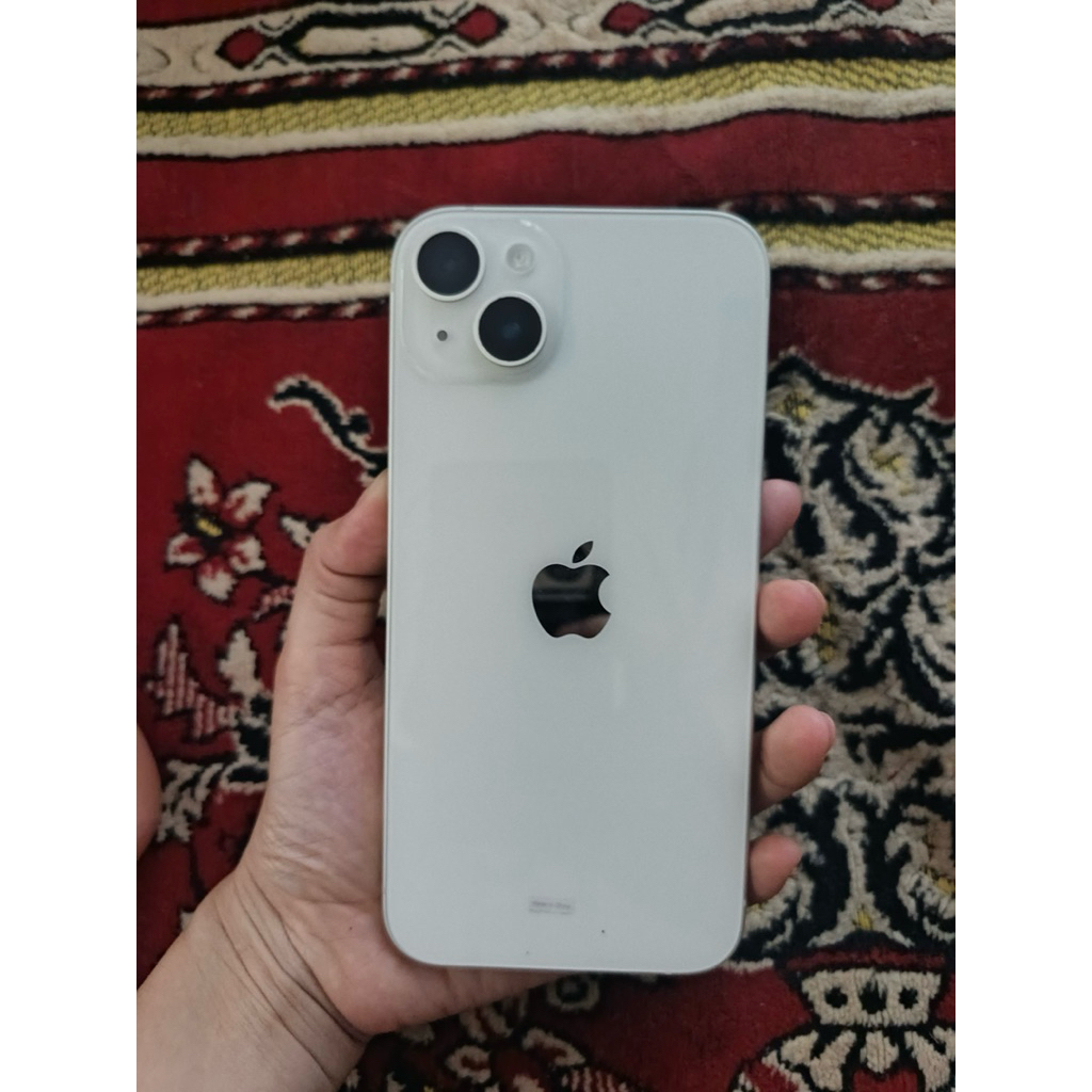 Iphone 14 plus starlight 128GB ex-iBox SECOND MULUS full set pemakaian cewe + FREE 8 CASE