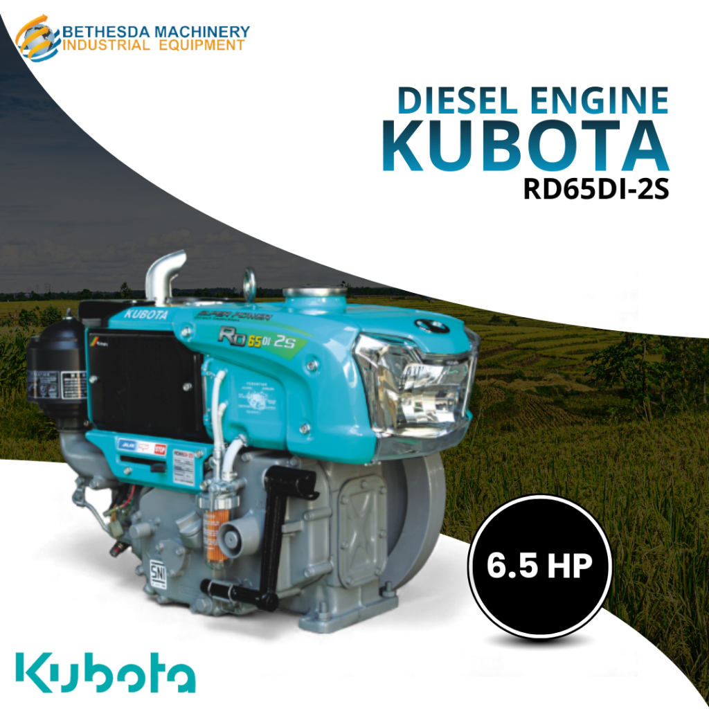 Diesel 6.5 HP RD 65 DIH-2 S Hopper Pendingin Air - Diesel Kubota 6.5 PK