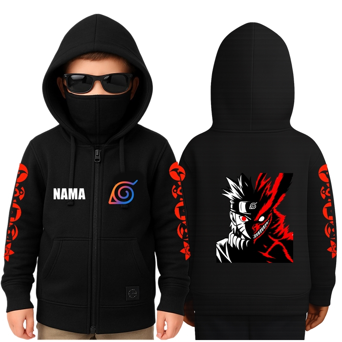 Jaket anak NARUTO  AOT Roblox one piece Anak tanggung laki Laki Evos pripayer Model masker ninja fre