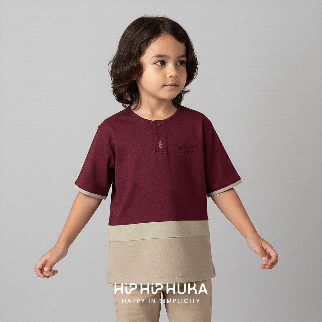 HipHipHuka - Baju Koko Kaos Kurta Anak Laki Laki 1-11 Tahun Nirwana Series