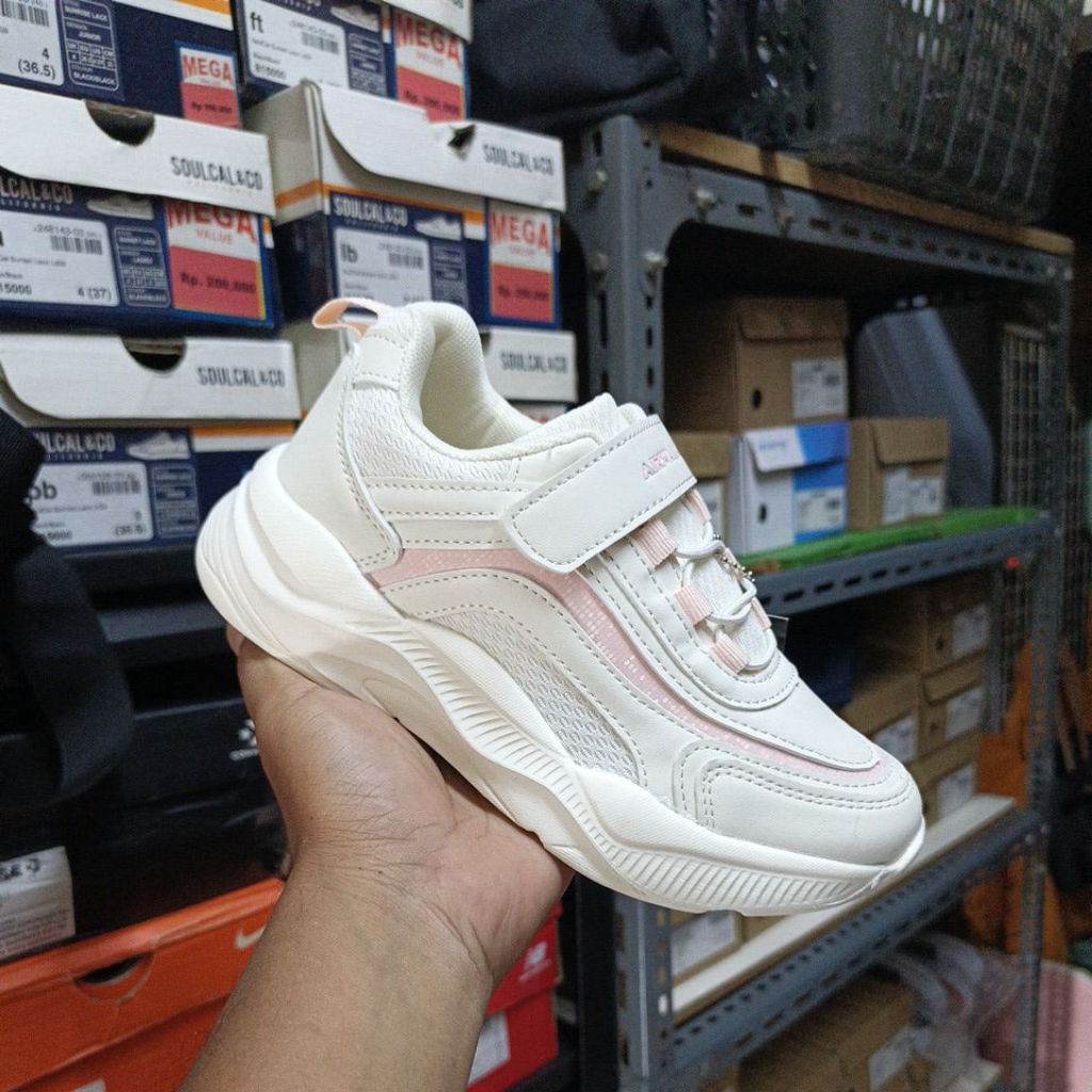 Sepatu Sneaker's Anak Airwalk Dex Beige Original Resmi Sport Station
