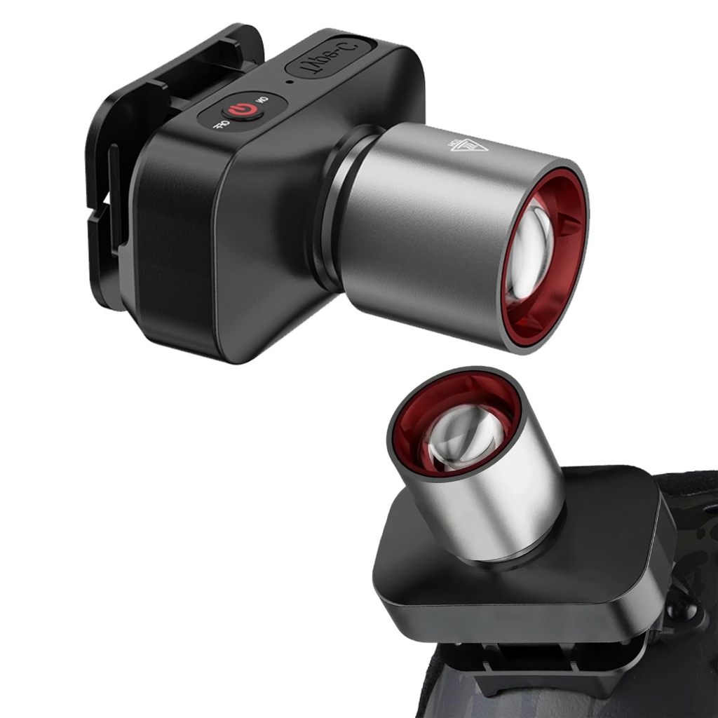 Senter Kepala Cahaya Lampu Senter Kepala Fokus & Penyebaran Zoom 60w 800lumen WJ16