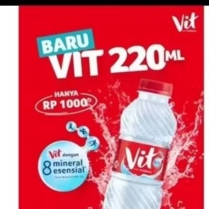 AIR MINERAL VIT 220ML 1 DUS ISI 24 BOTOL
