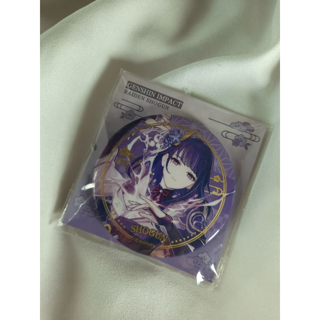 READY STOCK KOLPRI Genshin Impact Character Badge 75 mm Eula Raiden Shogun Inazuma Monstadt Original