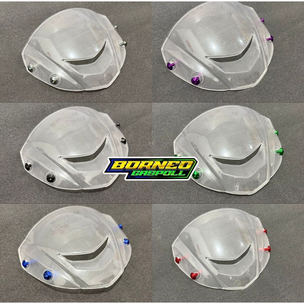 ready cod variasi visor yamaha visor bening 125z free 4pcs baut bonel warna visor 125z fizr Jupiter 