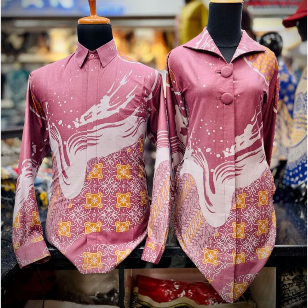 Baju Batik Tunik Premium | Batik Tunik Couple | Batik Tunik Modern | Batik Sarimbit | Batik Katun La