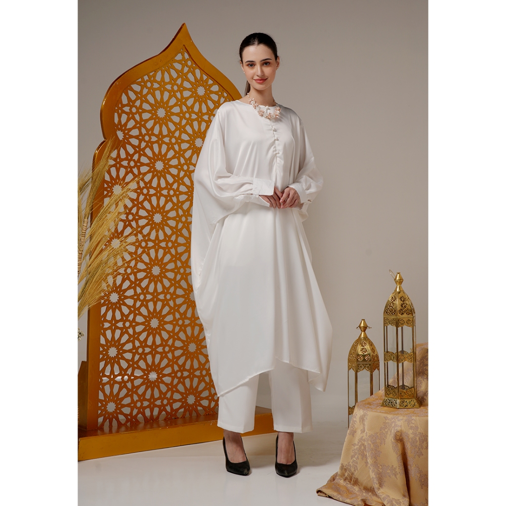 Hardware Clothing Dress Wanita Tunic Midi Dress Oversize