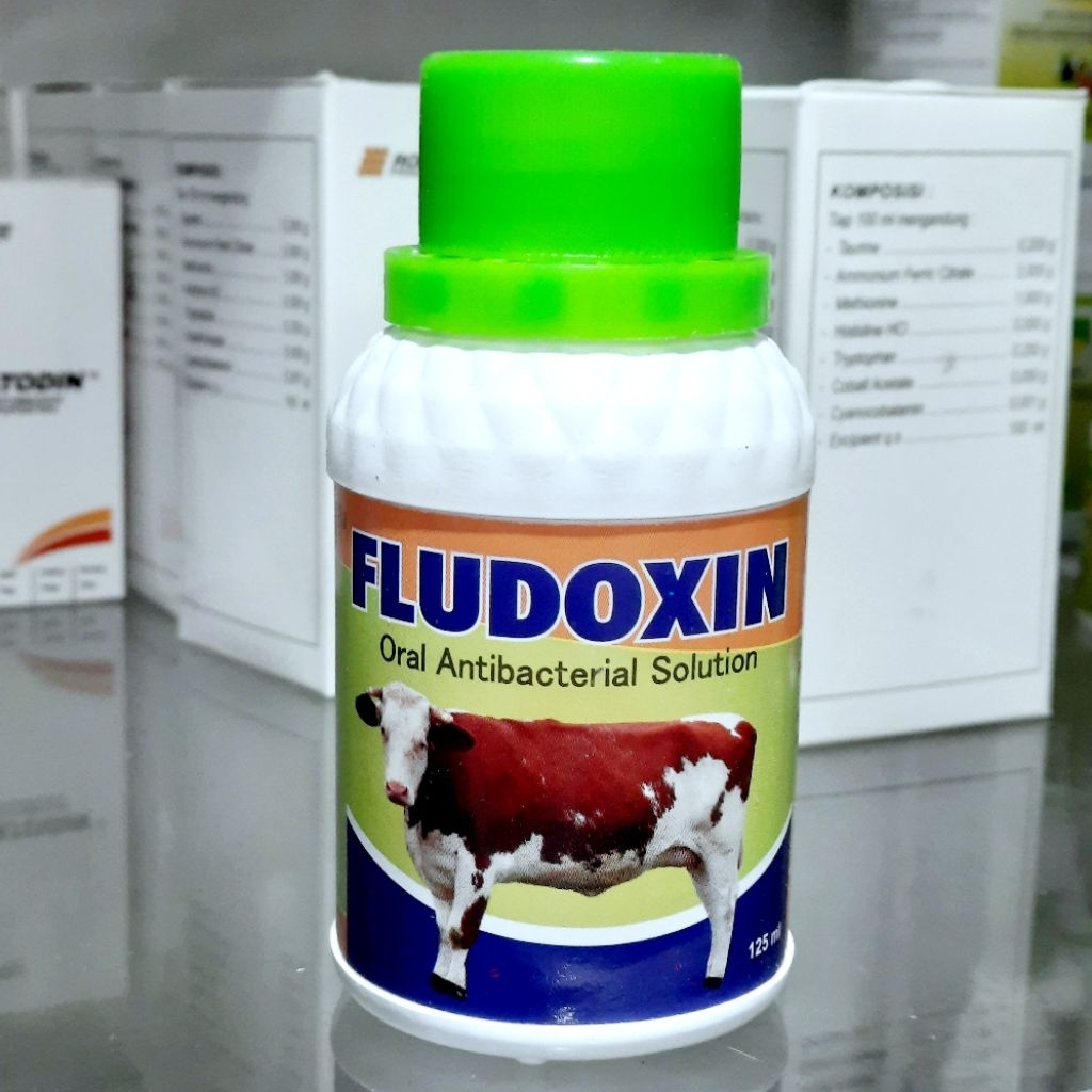 FLUDOXIN TAMASINDO 120ml Obat Batuk Pillek Kambing Sapi