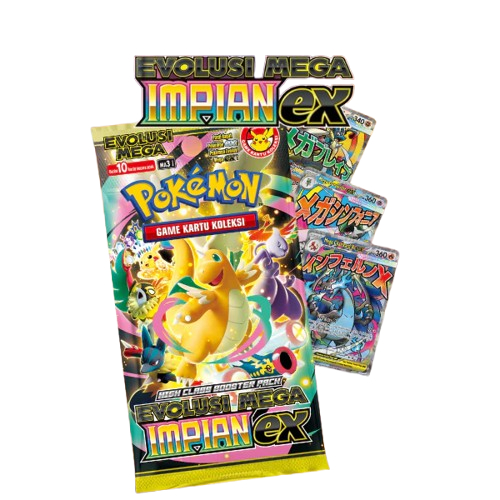 Pokemon Mega Impian Ex - Pokemon Indonesia TCG - Booster Pack Pokemon - Indonesia