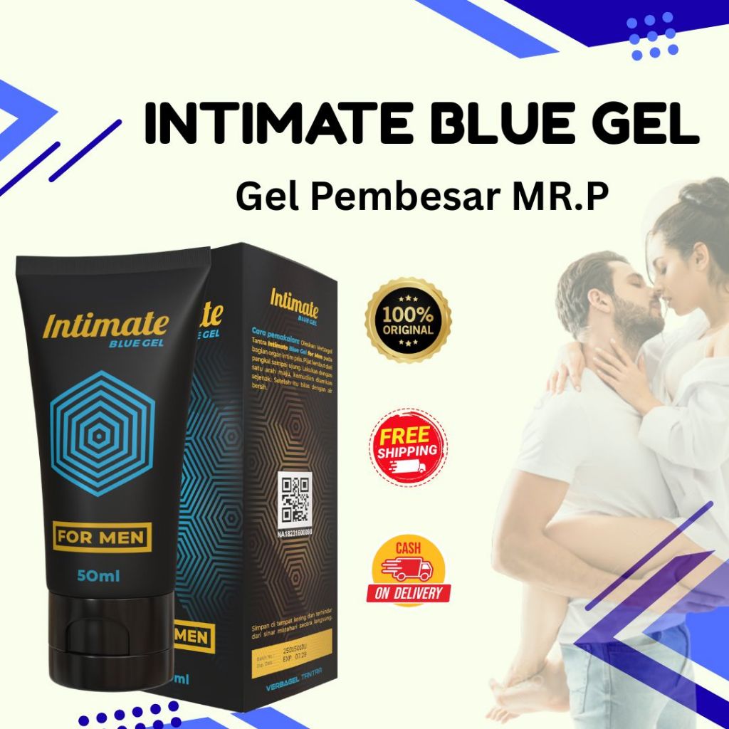 Intimate Blue Minyak Pijat Terapi Penambah Besar Ukuran Mr P 50ml BPOM Aman All Skin