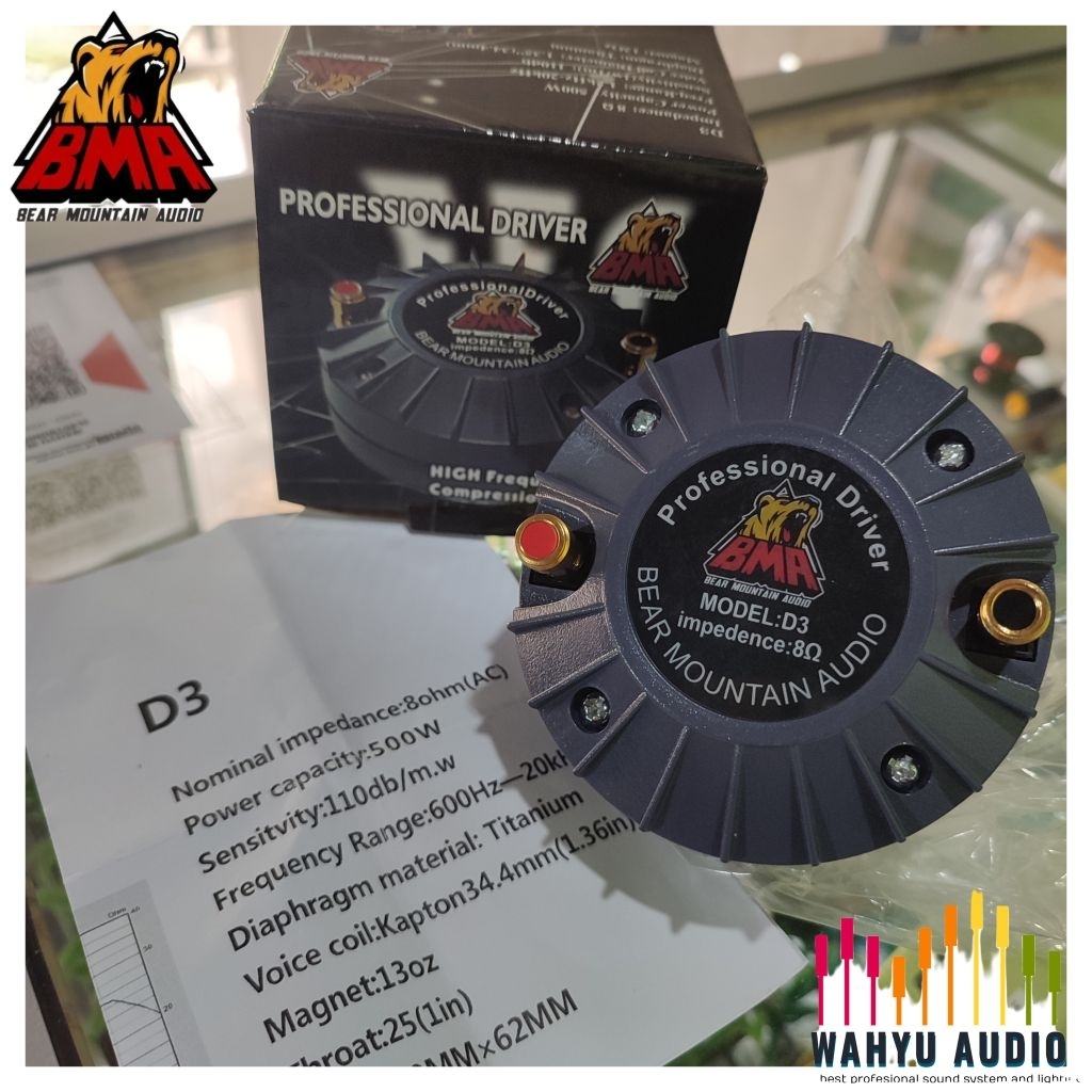 DRIVER TWEETER D3 BMA 500WATT ORIGINAL DRIVER TWEETER KWALITAS BAGUS
