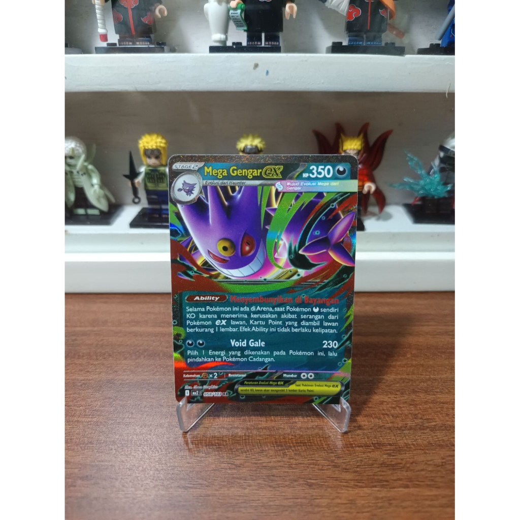 Mega Gengar - RR 058/103 - Kobaran Biru MA2 (Pokémon TCG Indonesia)