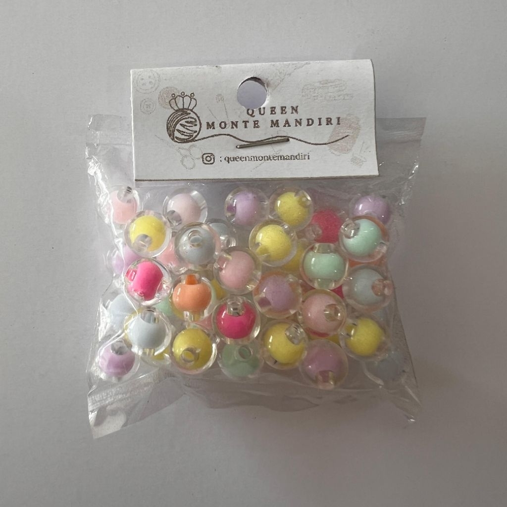 MOTE AKRILIK | MANIK GELANG BULAT 8MM