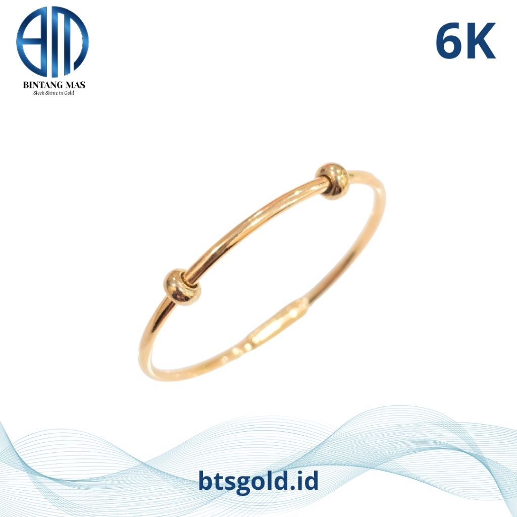 Gelang Bangle Pandora Polos Emas Asli