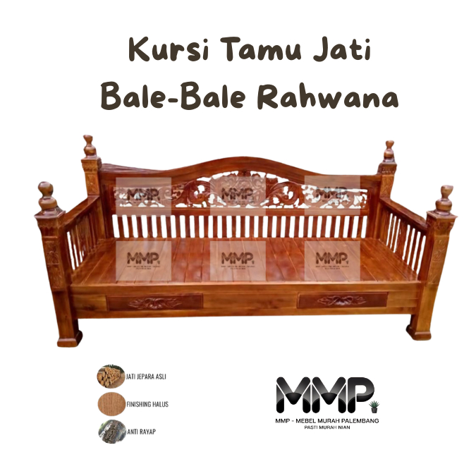 Kursi Tamu Jati Bale Bale Rahwana | Kursi Tamu Jati Jepara Asli Murah Palembang