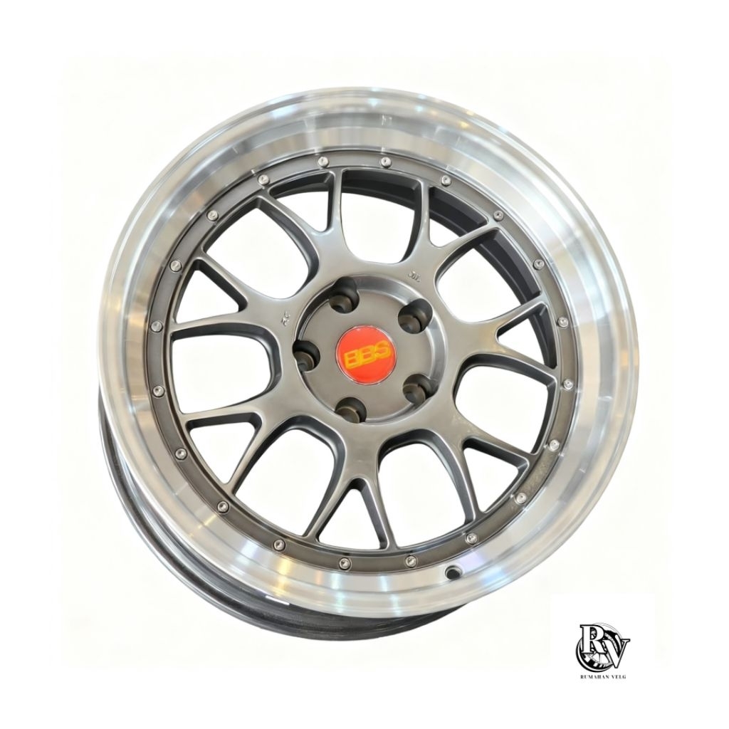 Velg Bbs Lmr R18 Hyper Black Lip Polis Kondisi Baru