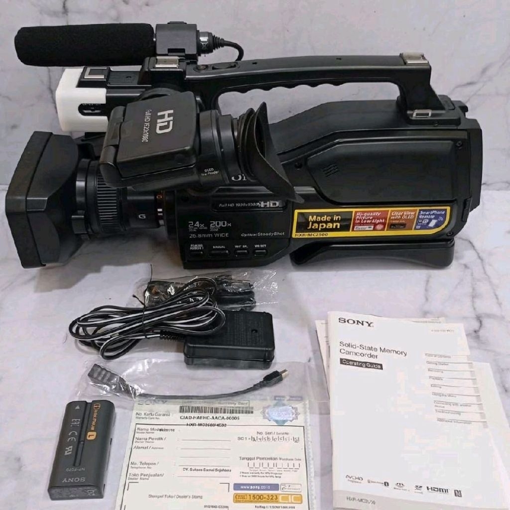SONY HXR MC2500 / HXR MC 2500 CAMCORDER MULUS ISTIMEWA MURAH BERGARANSI