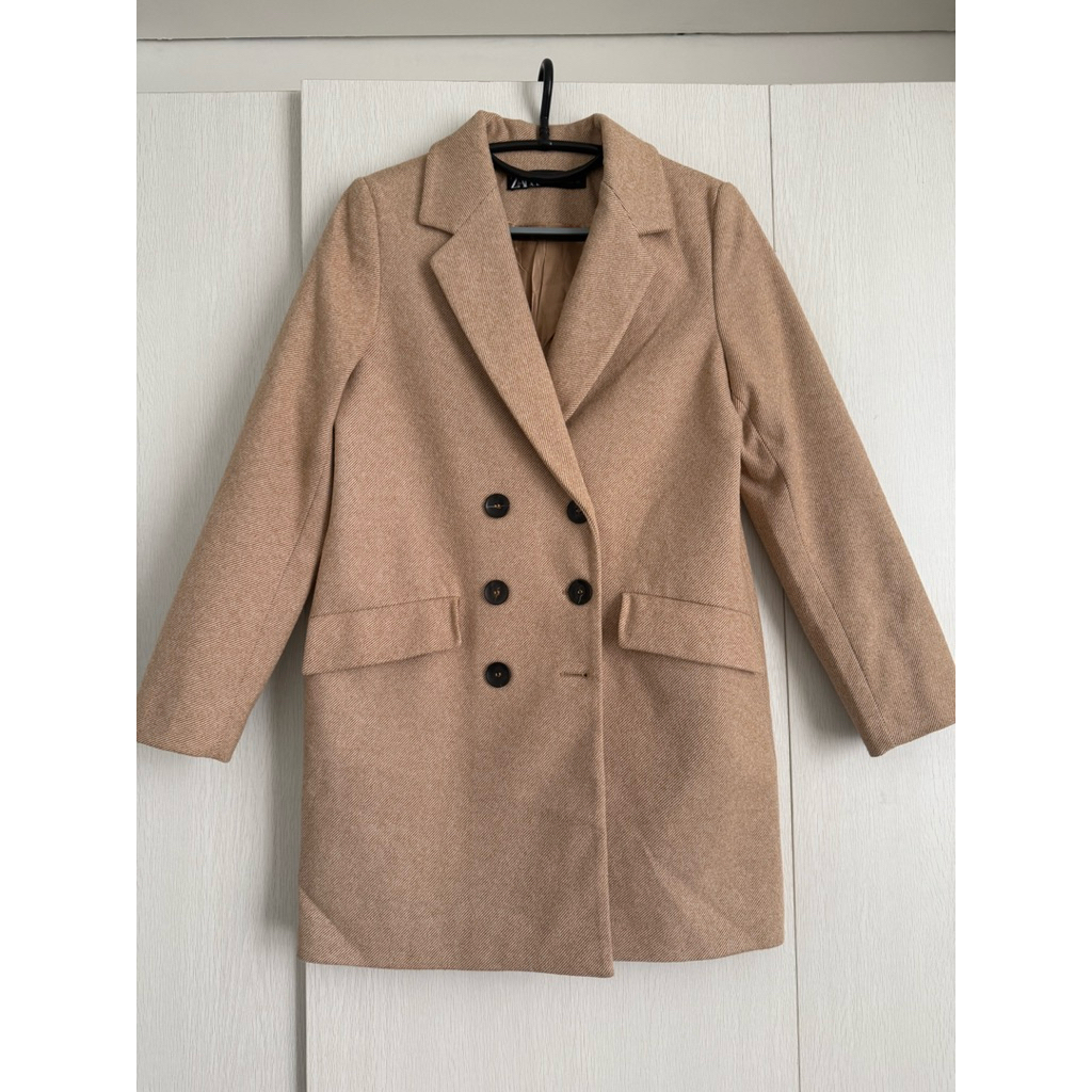 PRELOVED COAT WINTER ZARA ORI