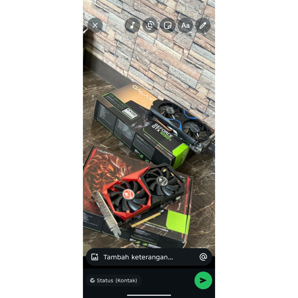 VGA Colorful GeForce GTX 1050 Ti 4GB GDDR5 (bekas)