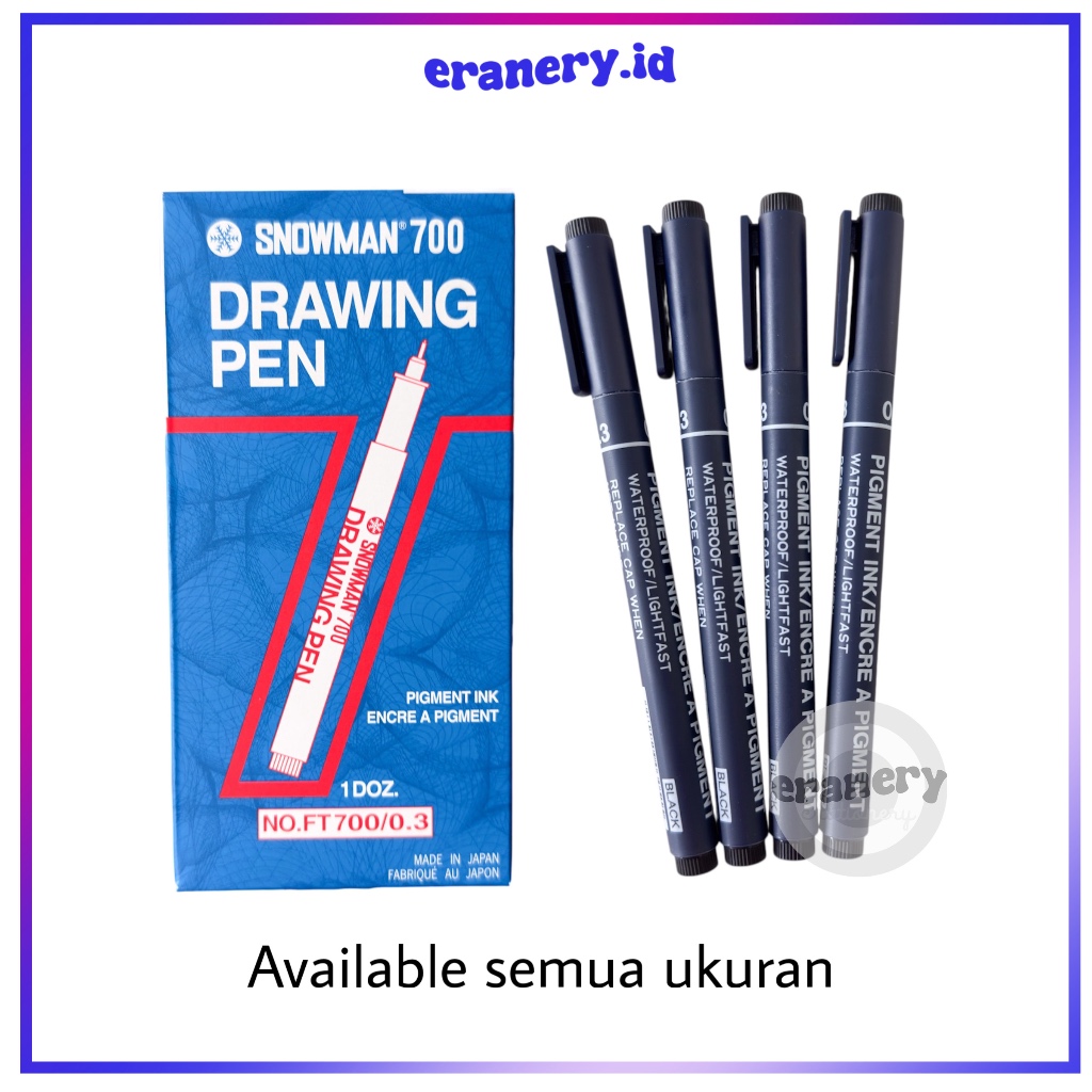 SNOWMAN DRAWING PEN AND MARKER [BLACK]