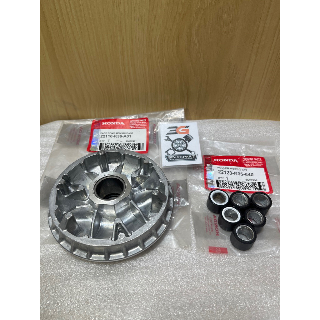 rumah roller + roller k36/k35 vario 125 led/vario 150 led new honda