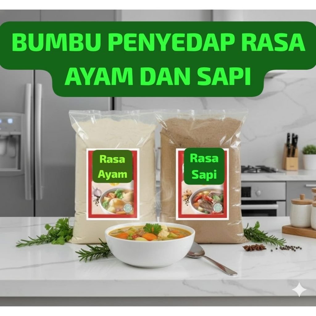 Royco 1KG Rasa Ayam Dan Sapi Kaldu Bubuk Penyedap Rasa Kaldu Curah