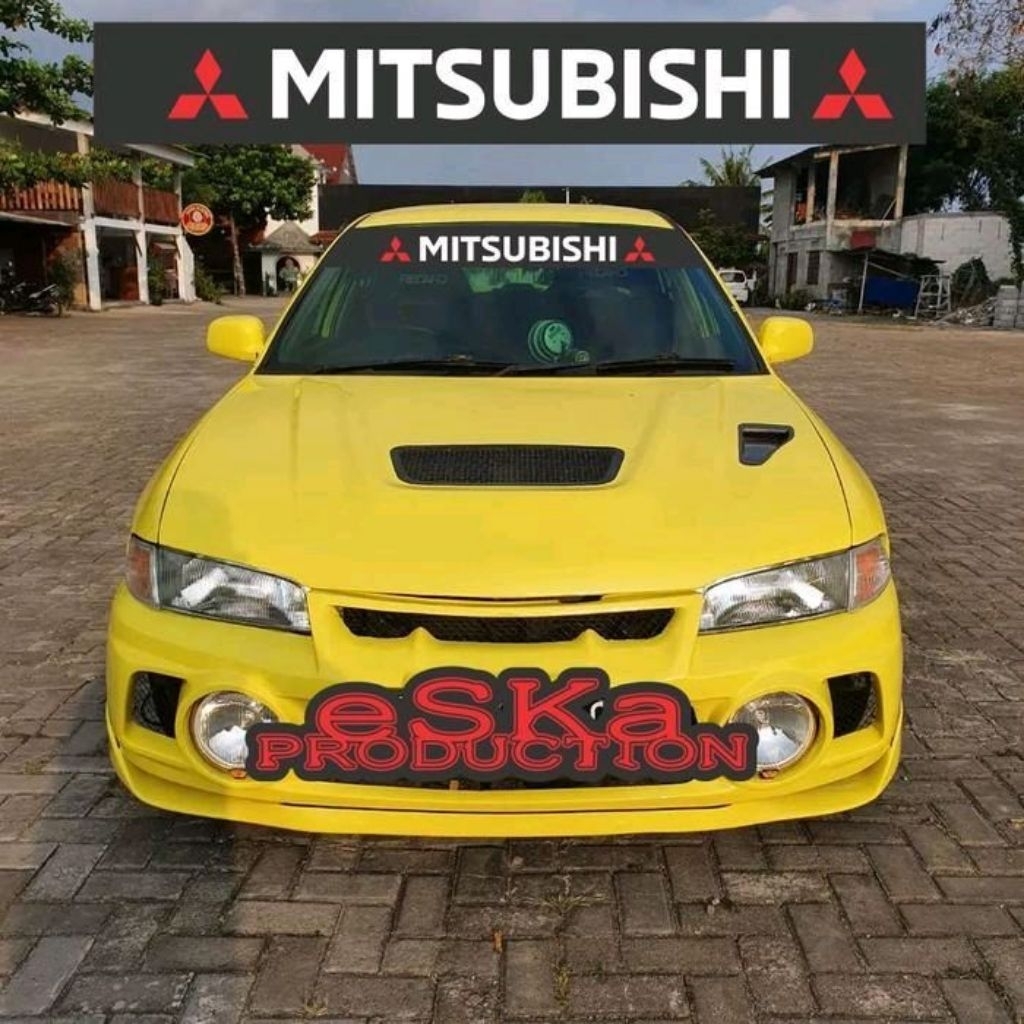 STICKER MITSUBISHI,LANCER/KUDA/EVO/KACA DEPAN MOBIL/RALLY ART/WRC