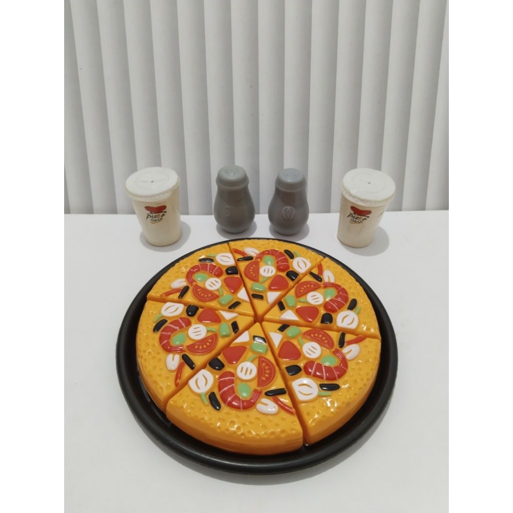 preloved mainan makanan pizza