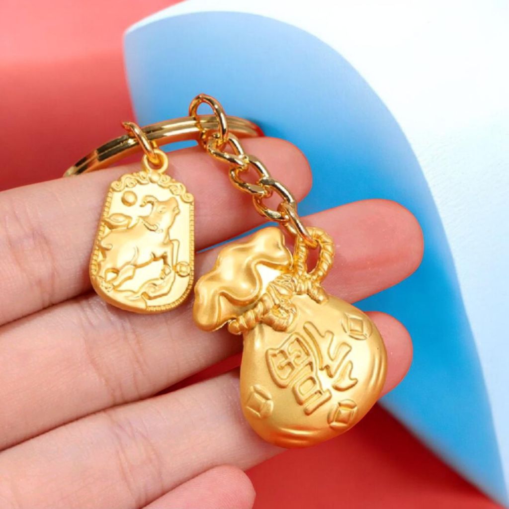 GANTUNGAN KUNCI FENGSUI KOIN CINA HOKKI/KEBERUNTUNGAN KURA2