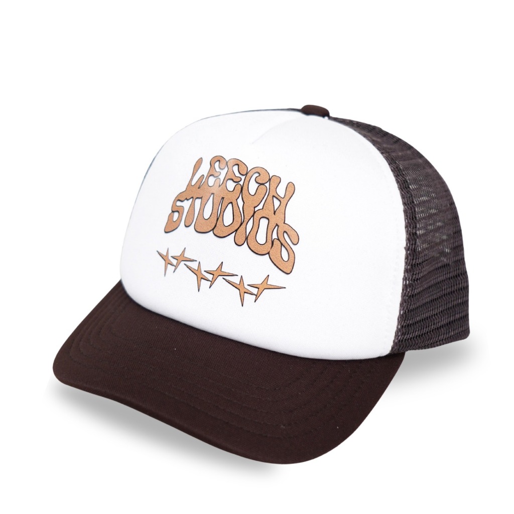 Leech.Co Truckerhat - Leech Studio Brown | Truckerhat | Topi Pria | Topi Baseball | Topi Unisex
