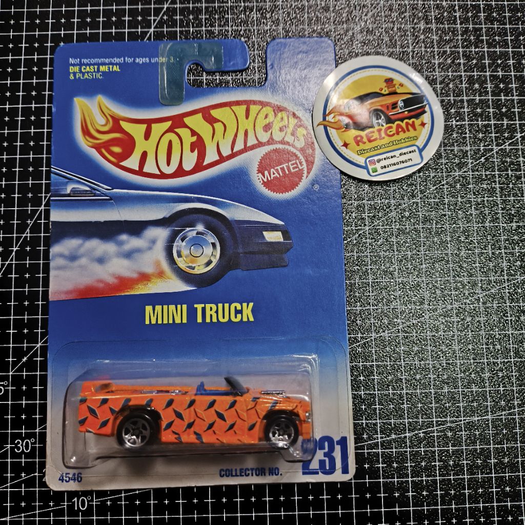 HOT WHEELS BLUE CARD - MINI TRUCK | COLLECTOR NO 231
