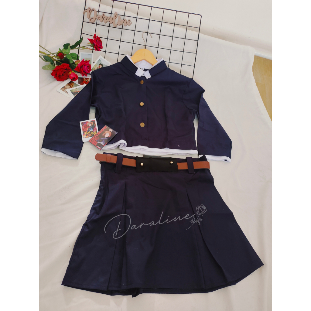 Kostum Seragam Cosplay Nobara Kugisaki JJK Anime Premium