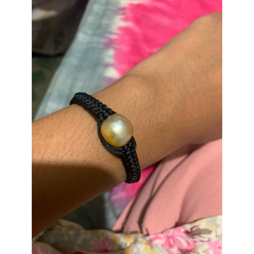 gelang tali mutiara laut asli