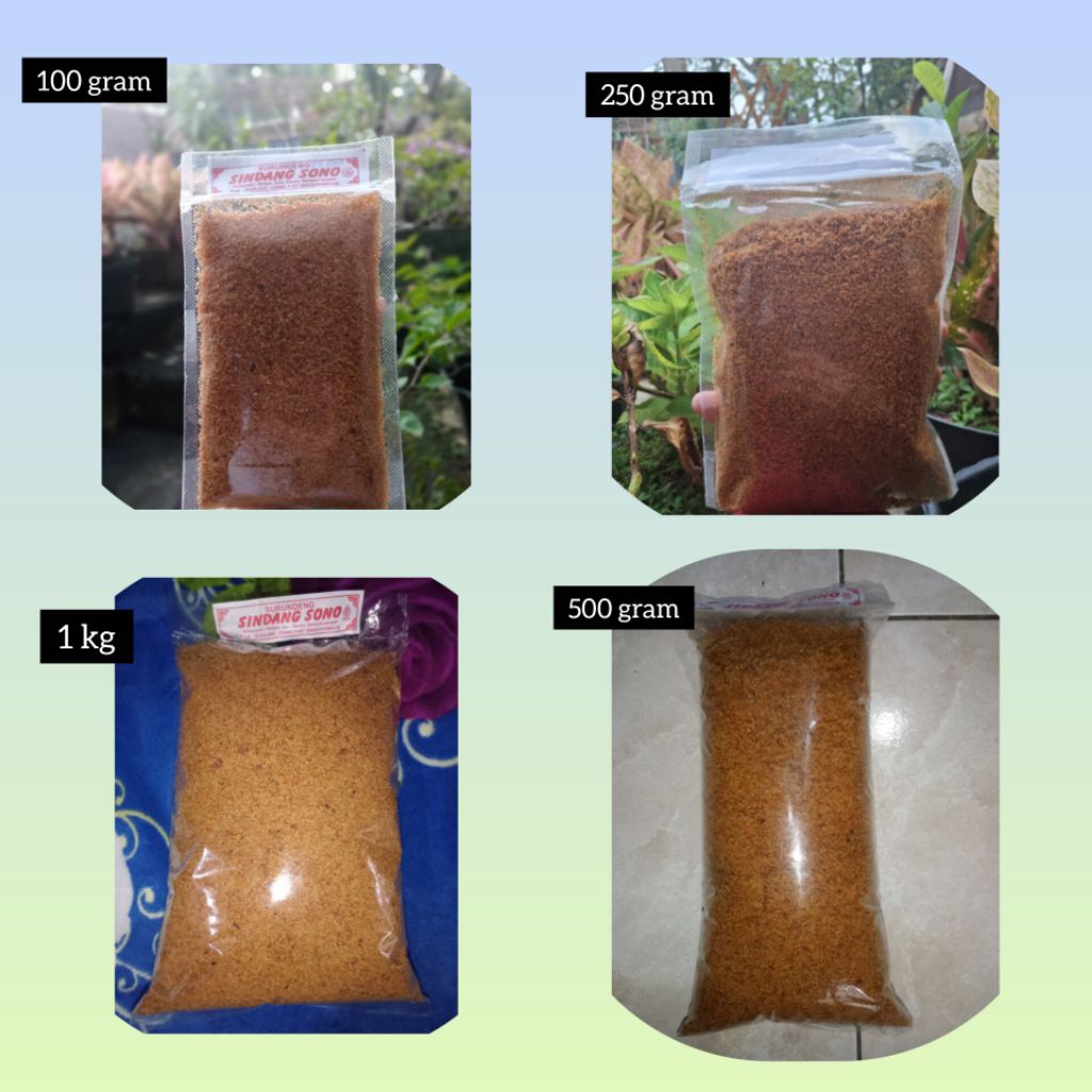 Serundeng kelapa kemasan 500 gr | Kelapa parut asli tanpa pengawet dengan rempah