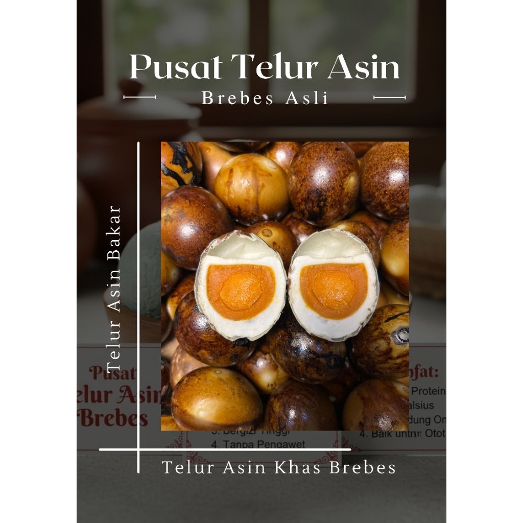 Telur Asin Brebes Bakar 6 butir