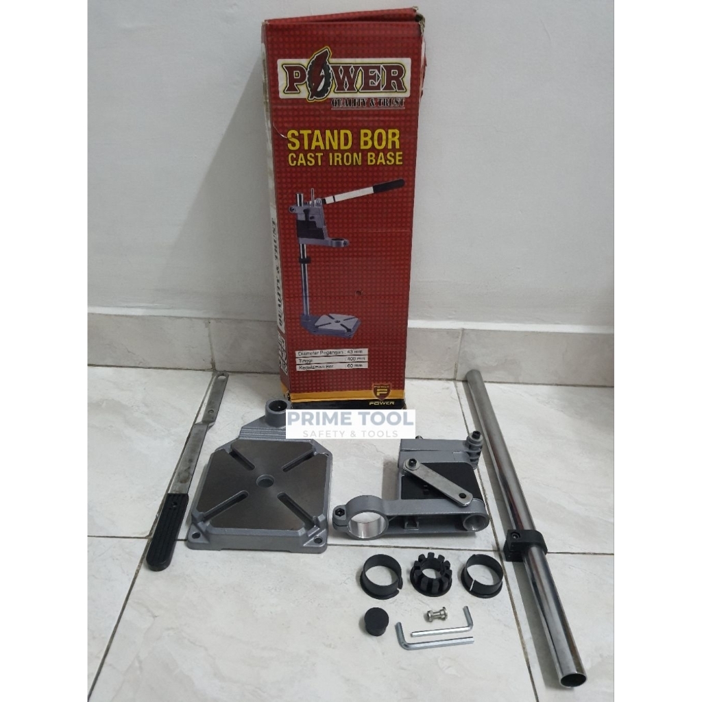 POWER Drill Stand Dudukan Mesin Bor Tangan Listrik Menjadi Bor Duduk