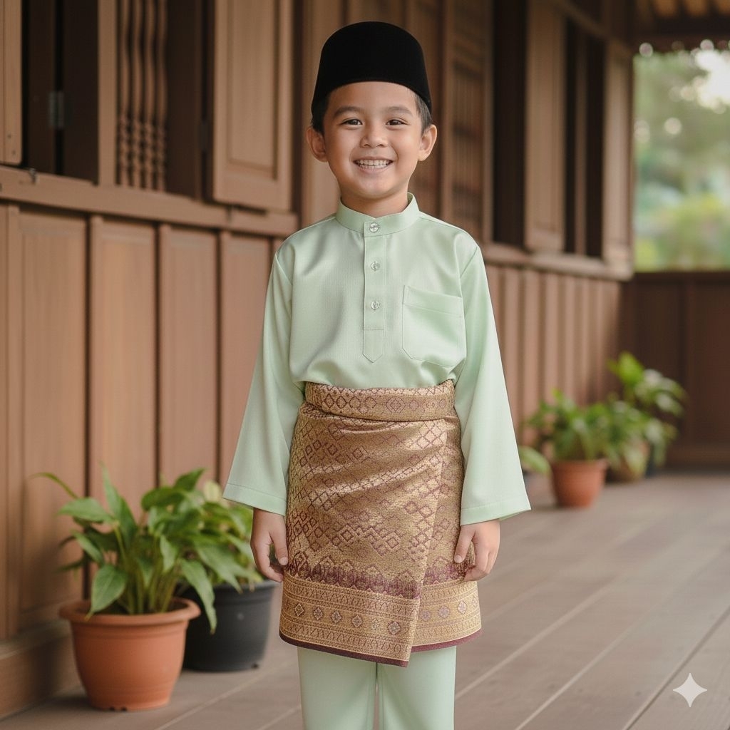BAJU KURUNG TELUK BELANGGA ANAK LAKI-LAKI SETELAN PAKAIAN KOKO MUSLIM
