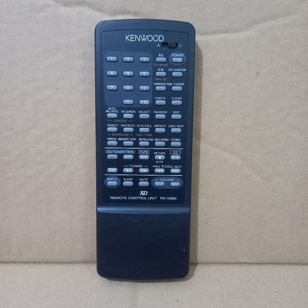 Remote Remot Tape Compo KENWOOD Original Asli . RC - V90 .