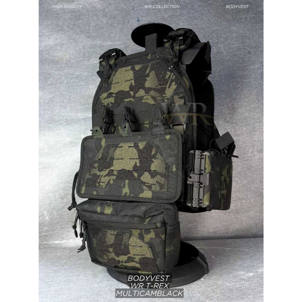 Bodyvest Rompi Platecarrier Multicam Black Codura Nilon Athletic Unisex