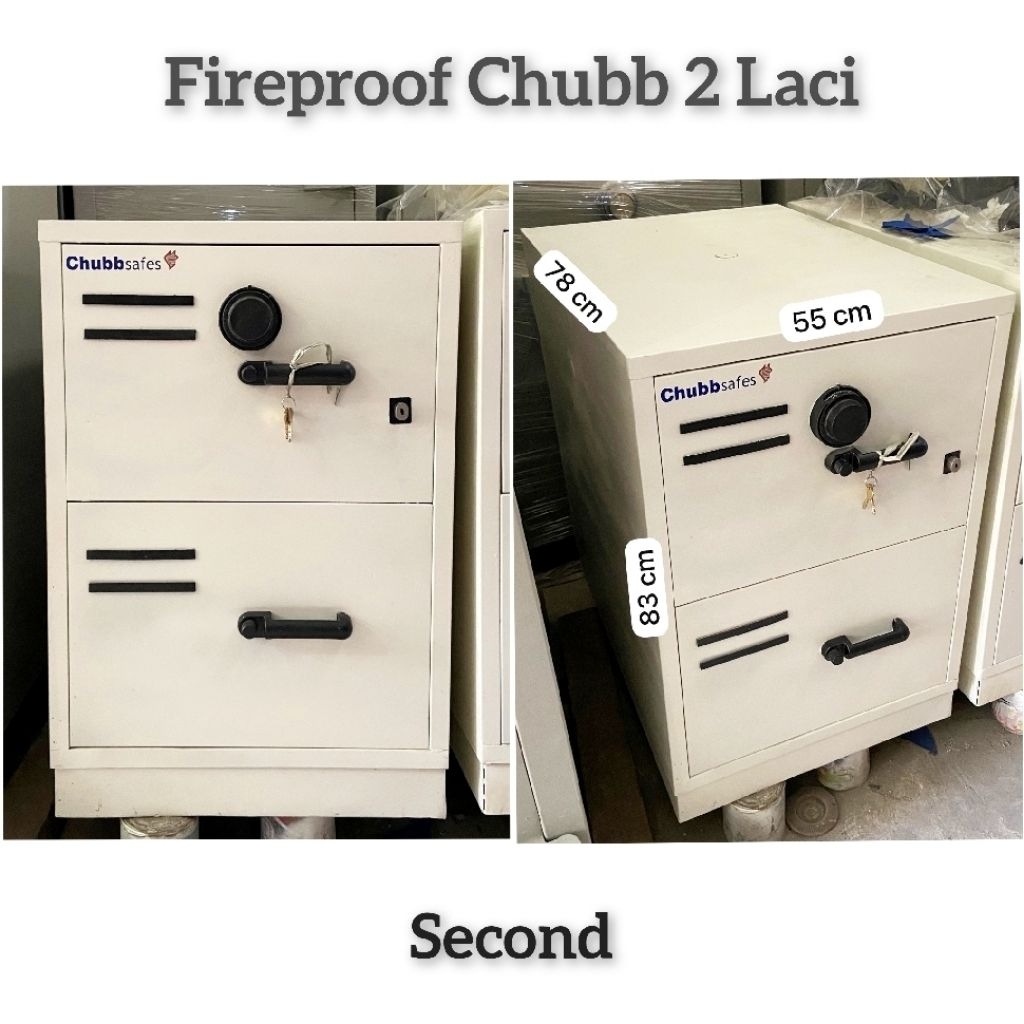 Second Fireproof Chubb 2 Laci fire proof 2 laci Chubb filling Cabinet