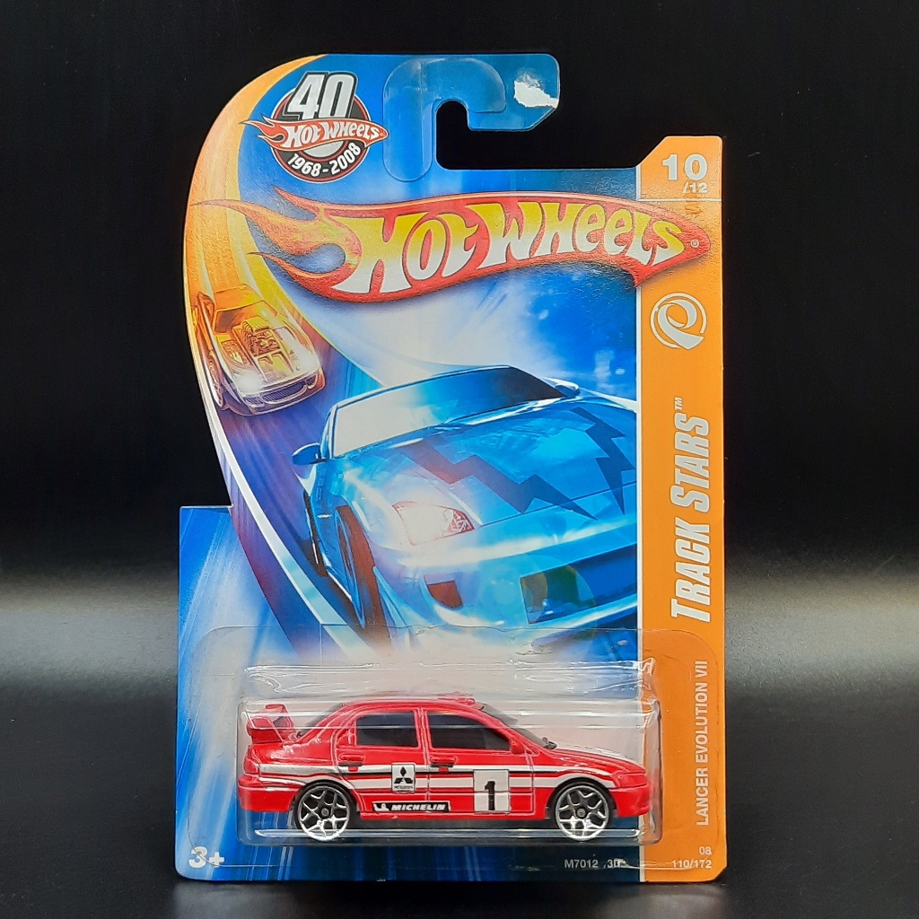 Hot Wheels Track Stars Lancer Evolution VIII Card Kerut