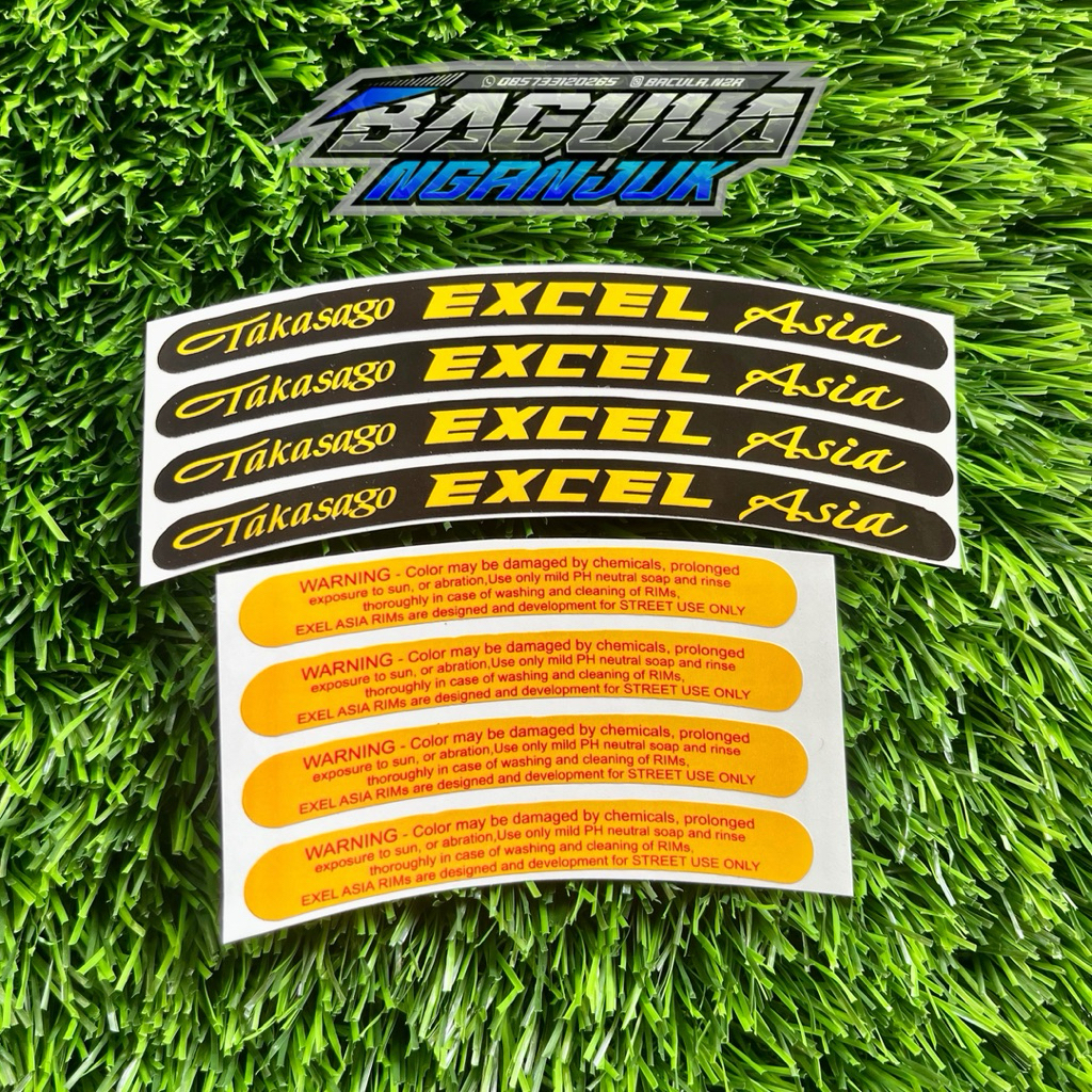 STIKER VELG TK EXCEL ASIA
