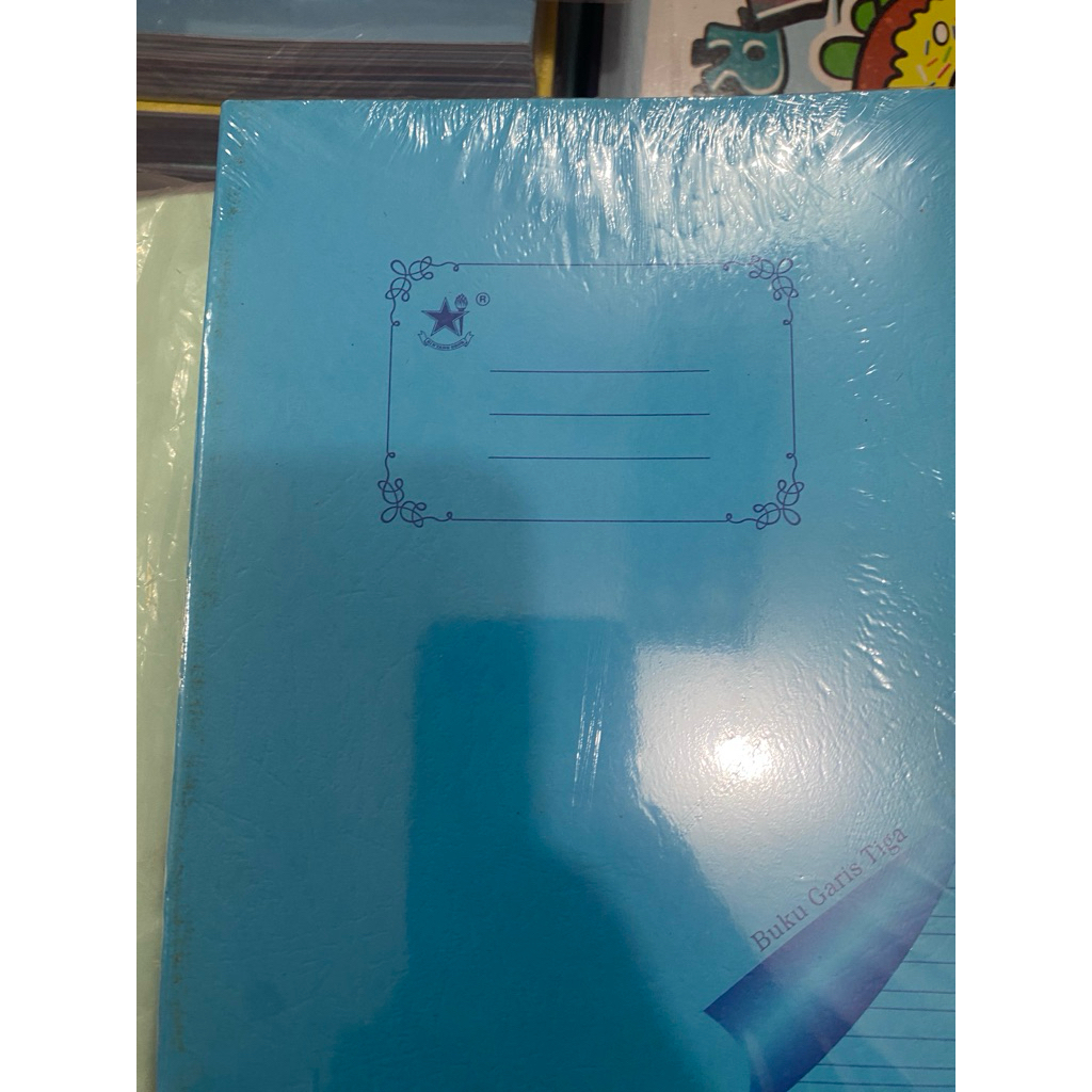 (10 buku) 10 Buku garis tiga/ buku garis 3/ buku tulis halus kasar/ buku halus kasar