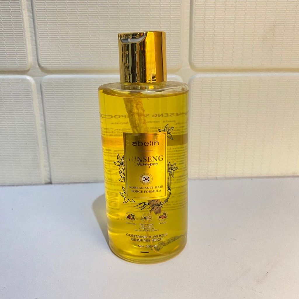 Ginseng Anti Rontok Ebelin Shampoo 300ml | Shampo Herbal Alami Anti Ketombe & Rambut Kuat Lebat