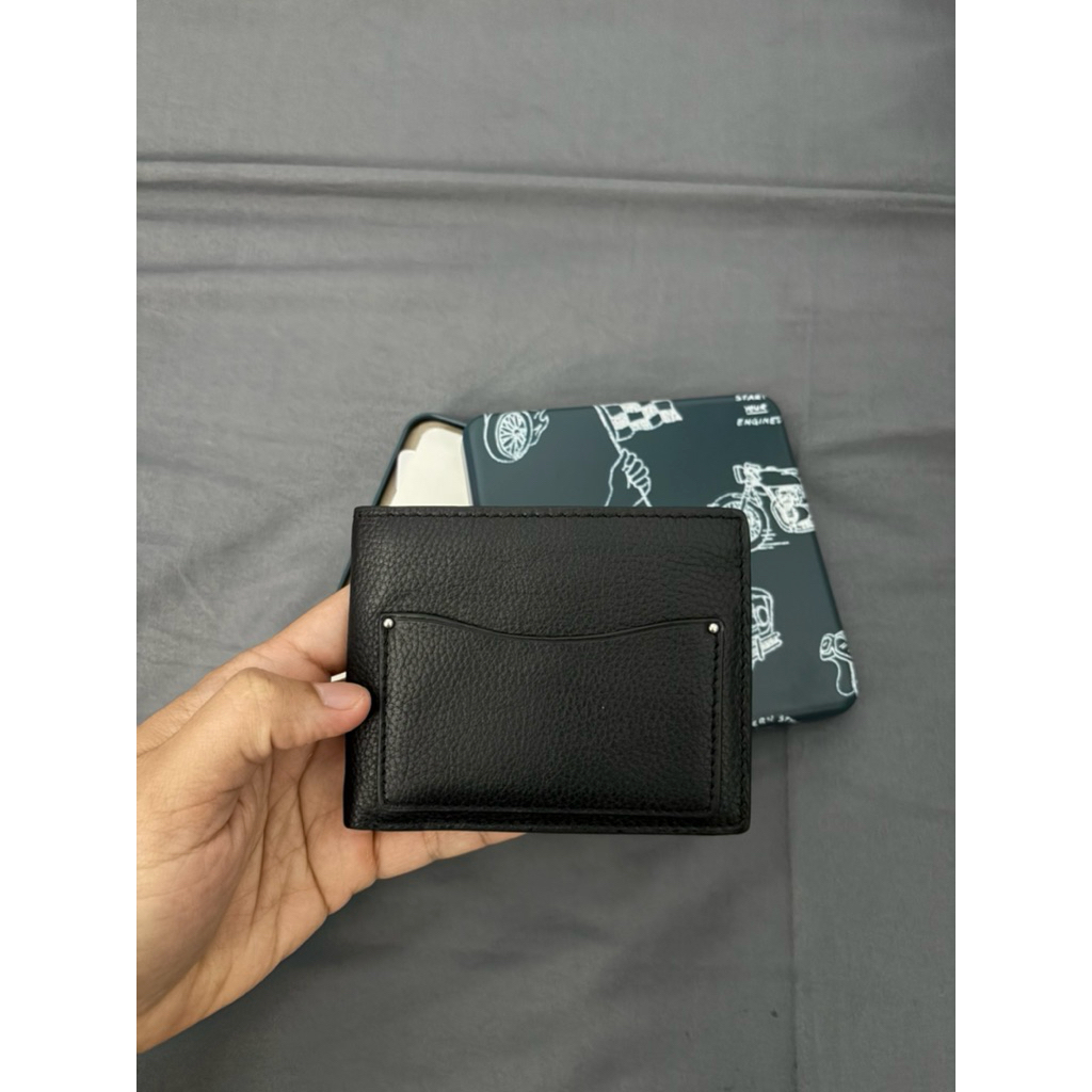 Dompet Fossil Hitam Anderson Bifold
