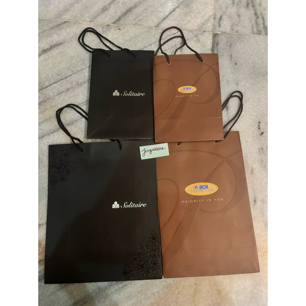 bca prioritas paperbag spoundbag ocbc premier Solitaire banking spunbond bag bca prioritas