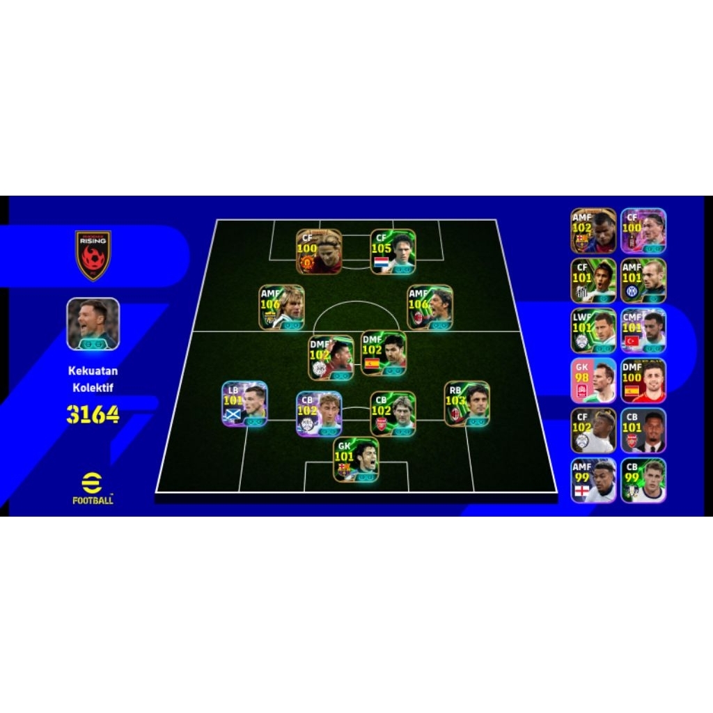 AKUN EFOOTBALL MOBILE 2025 / 2026 NEDVED RUICOSTA DAN PEMAIN BINTANG LAINYA