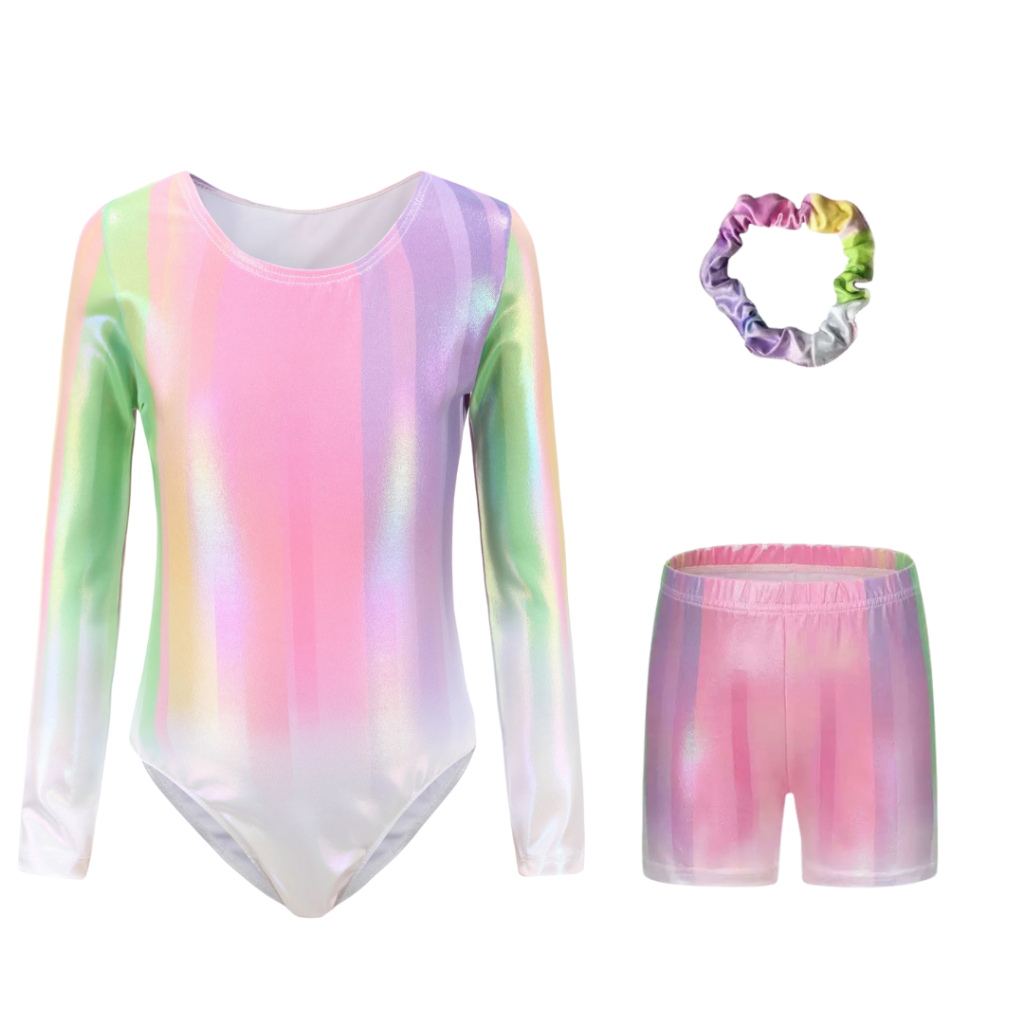 [READY STOCK] Tiny Queens Gymnastic Leotard Anak Import SL-12 Baju Senam Gymnastic Anak Perempuan Le