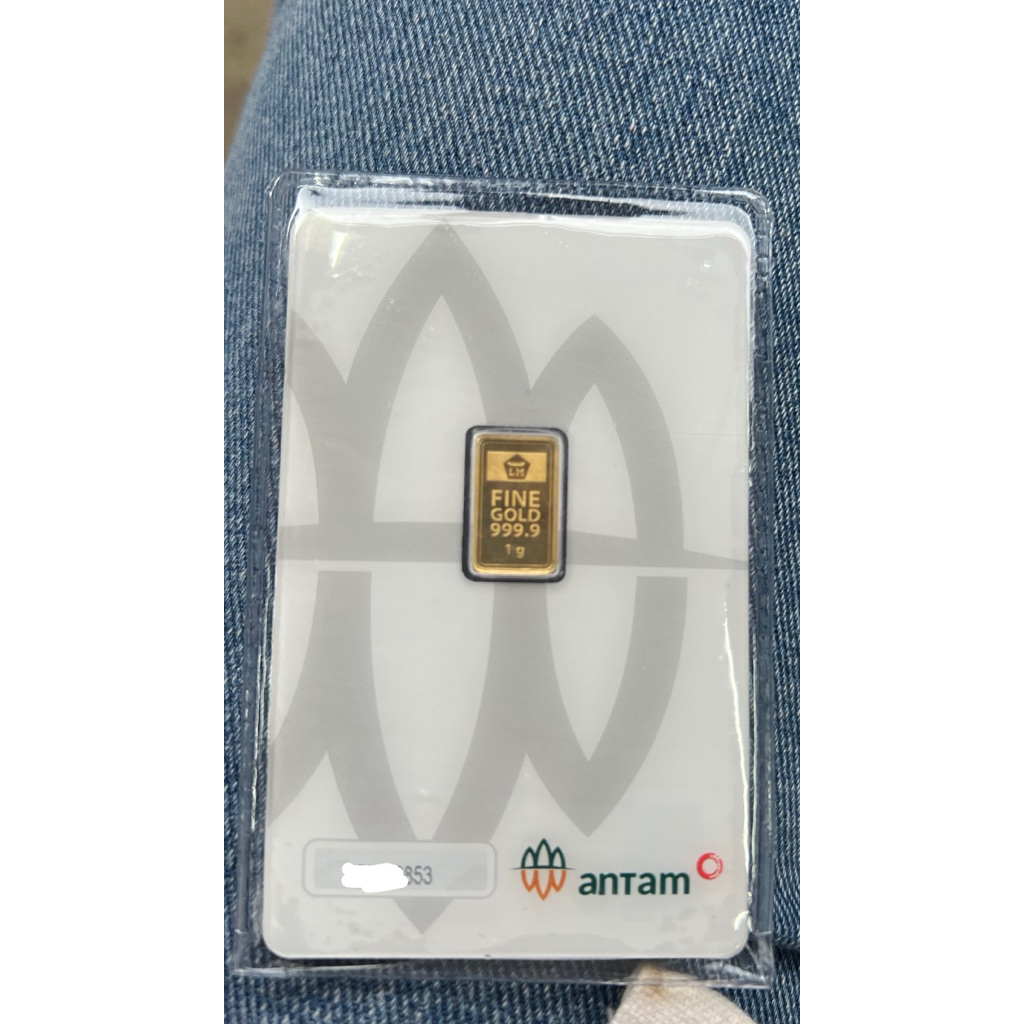 Logam Mulia Emas Antam 1 Gram 999.9 Murni, Kualitas Tinggi